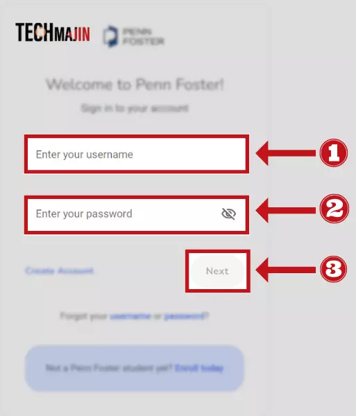 Enter your Username, password, and click on Next button to login