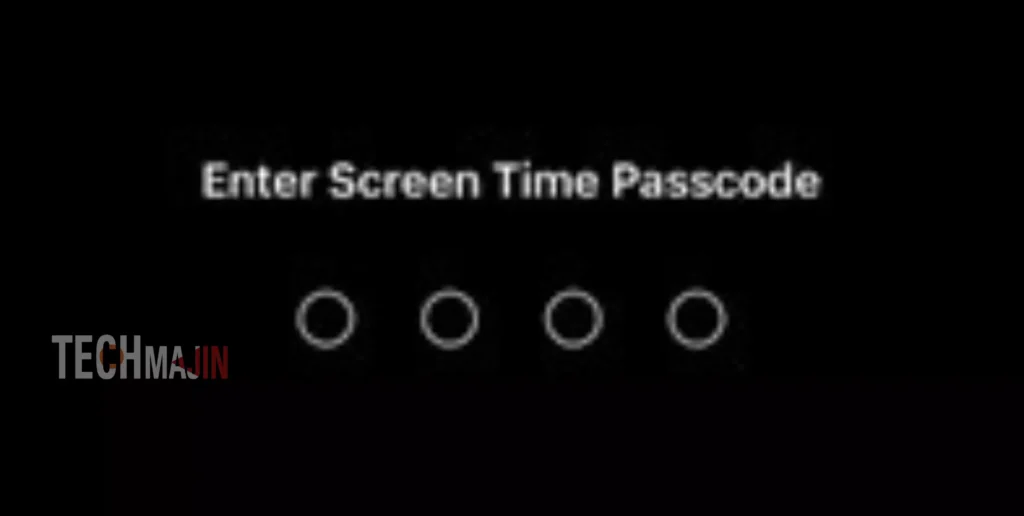 Enter your screen time passcode