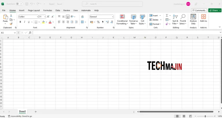 Excel worksheet blank workbook