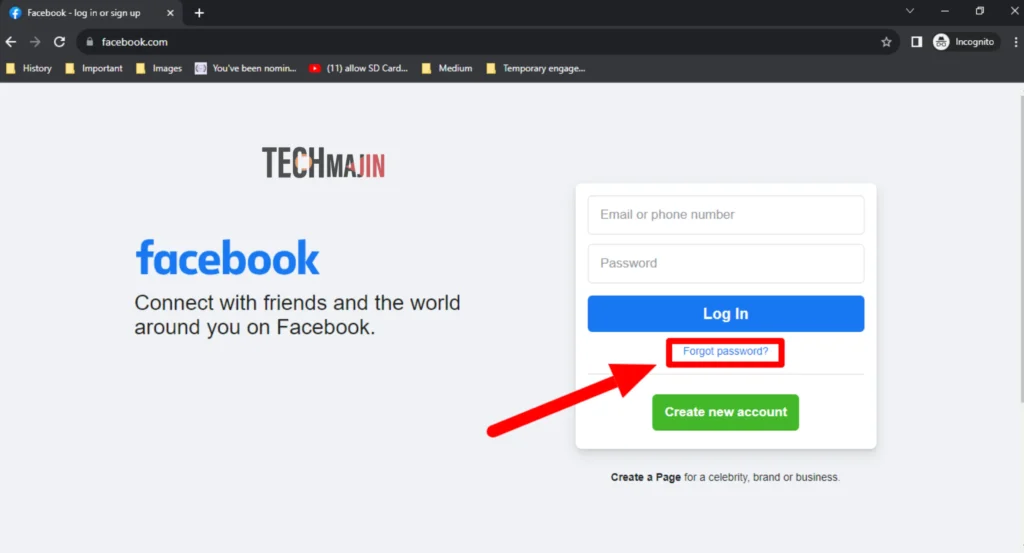 For hacked facebook account go to facebook login page and click on forget password