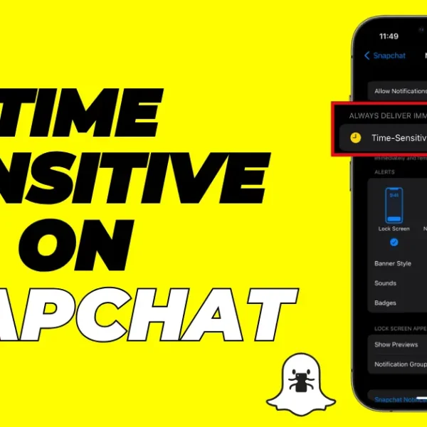 What does time sensitive mean on Snapchat