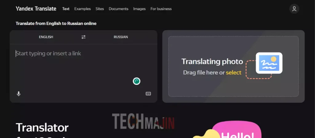 Yandex Translator