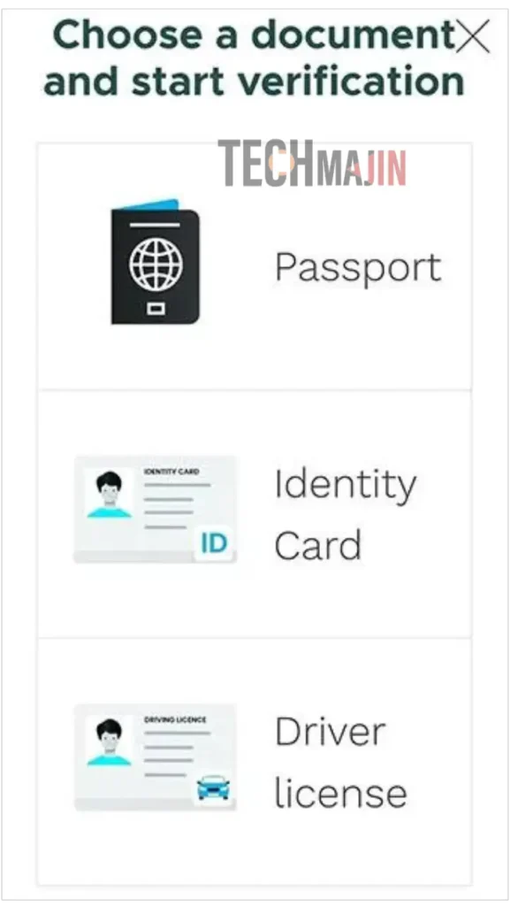 You will get 3 document options that is passport, identity card, driver license to start your OnlyFans account verification process