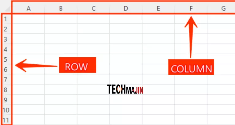 row and column in excel