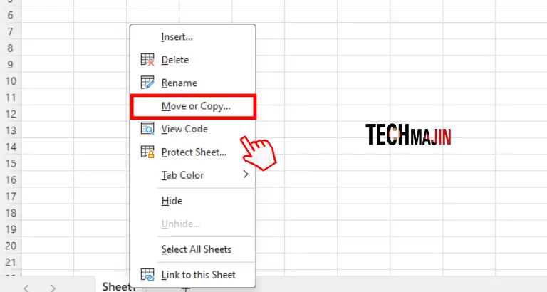 to copy or move excel worksheet right click on sheet1 and choose the move or copy option